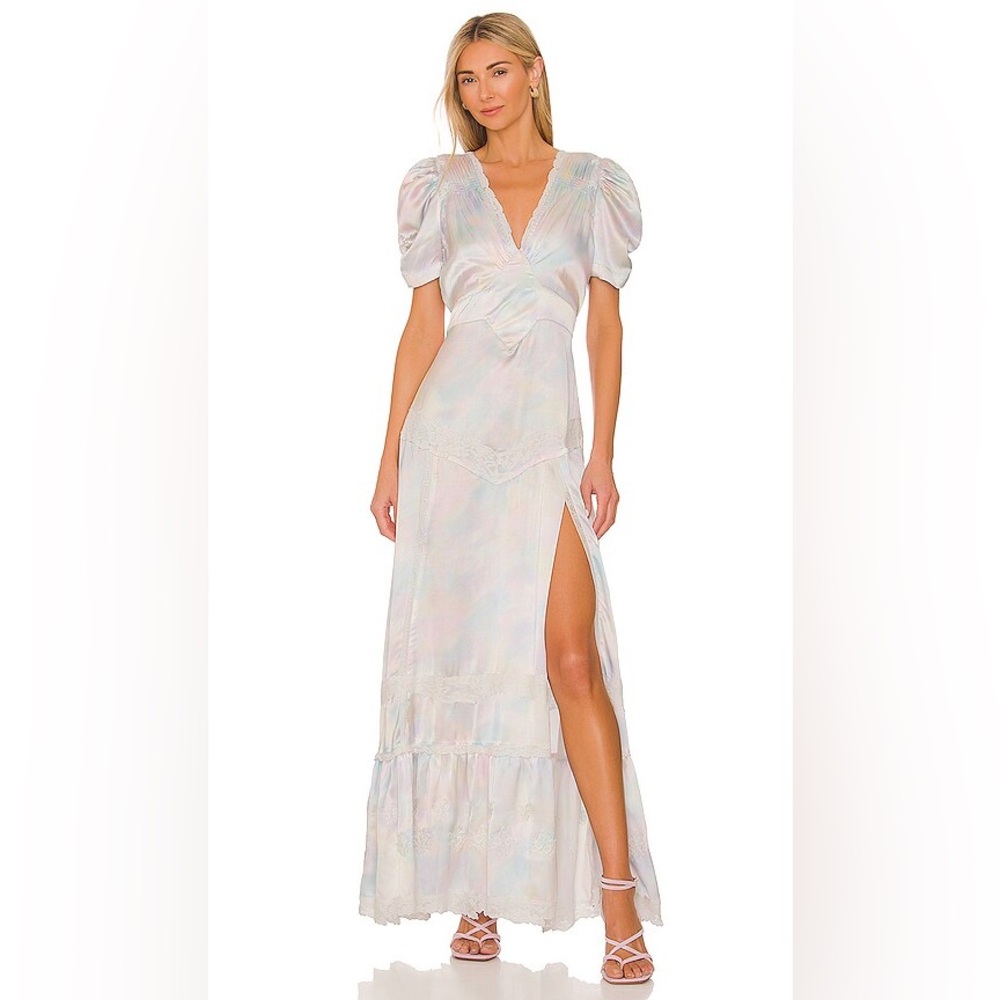LoveShackFancy Iridescent Maxi Dress